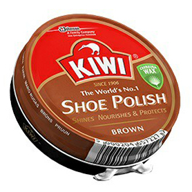 Гуталин для обуви Kiwi Shoe Polish коричневый 50 мл