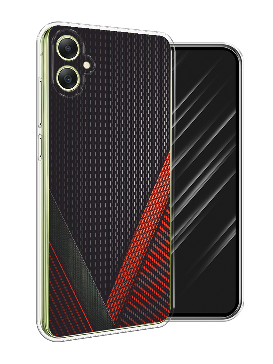 

Чехол Awog на Samsung Galaxy A06 "Красный карбон", Черный;красный, 2110150-1
