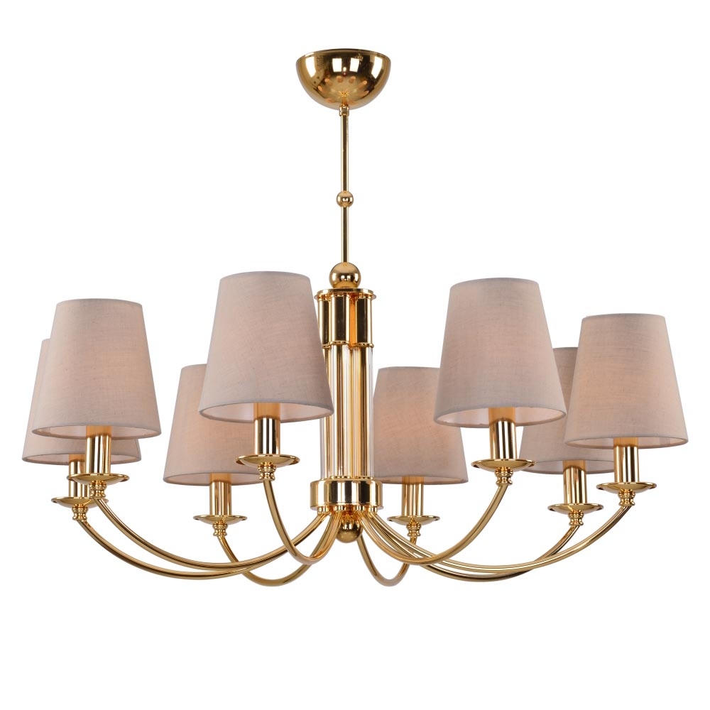 

Люстра на штанге Crystal Lux CAMILA SP8 GOLD