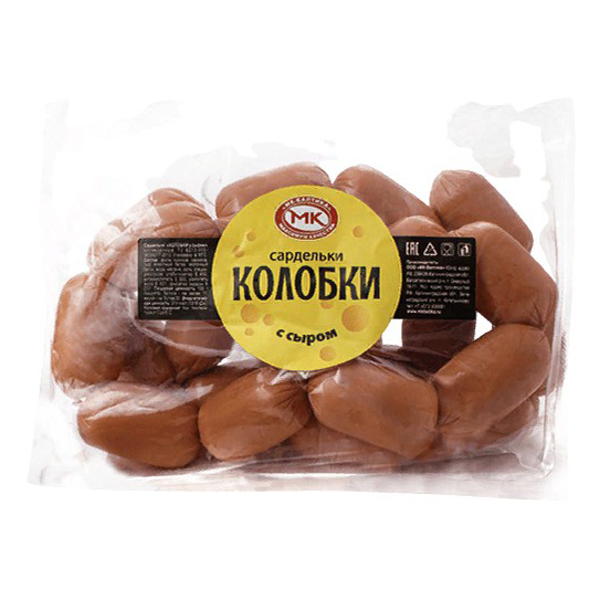 

Сардельки МК-Балтика Колобки вареные с сыром 415 г