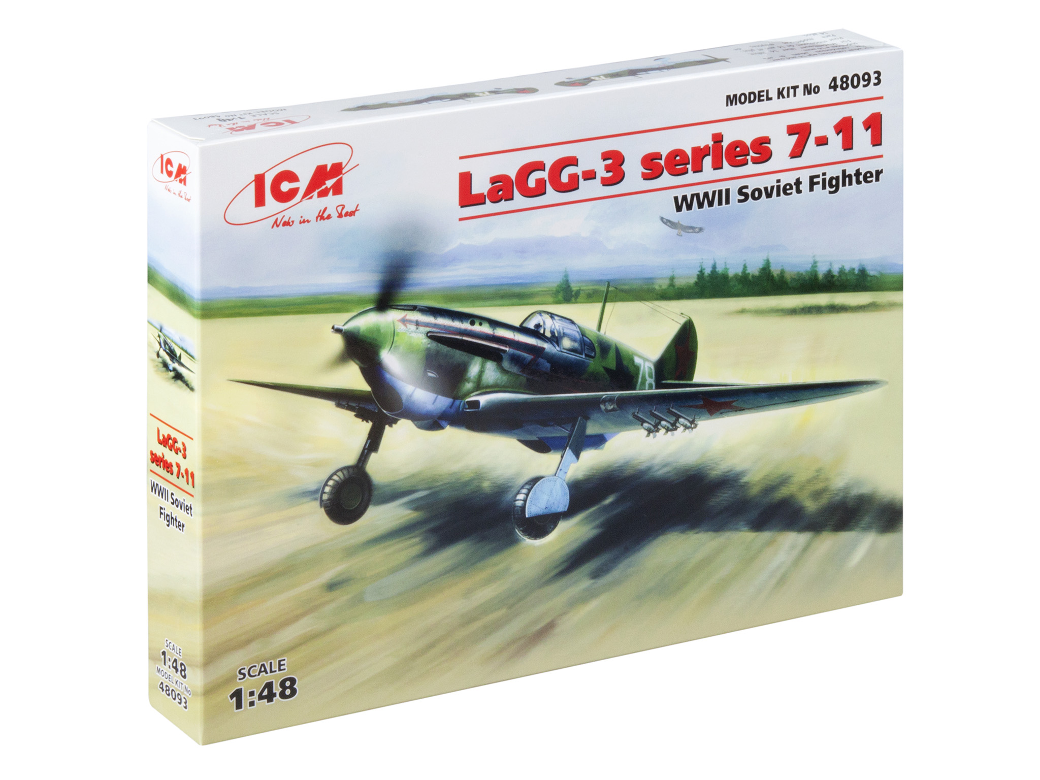 

Сборная модель ICM 1/48 Советский истребитель 2МВЛаГГ-3, серия 7-11 48093