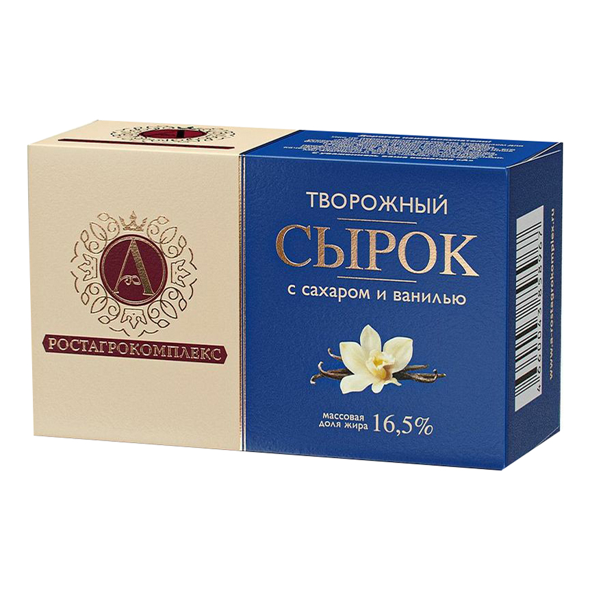 

Сырок творожный А.Ростагрокомплекс Ваниль 16,5% БЗМЖ 100 г