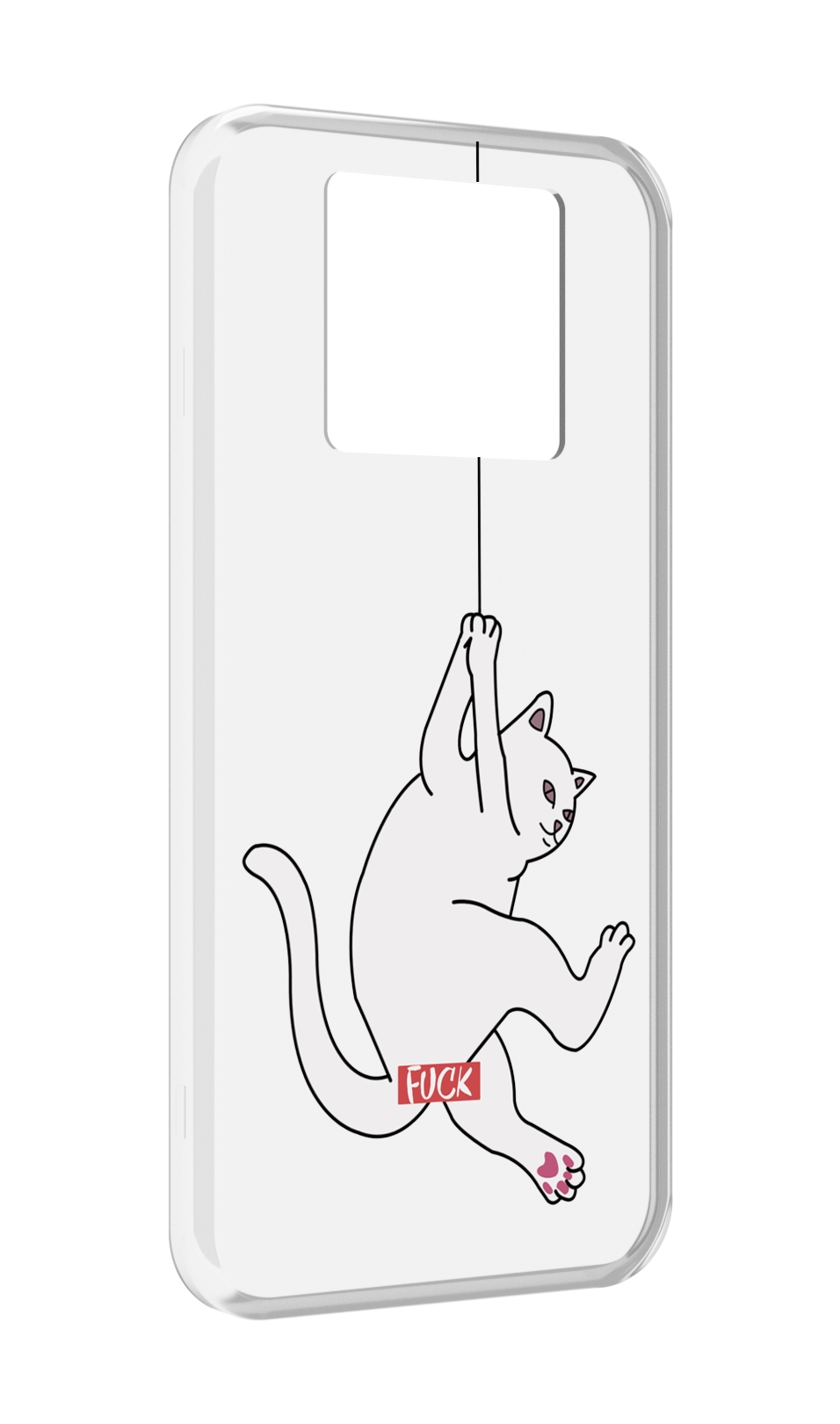 

Чехол MyPads котяра-на-веревке для Black Shark 3 5G / Black Shark 3S, Прозрачный, Tocco