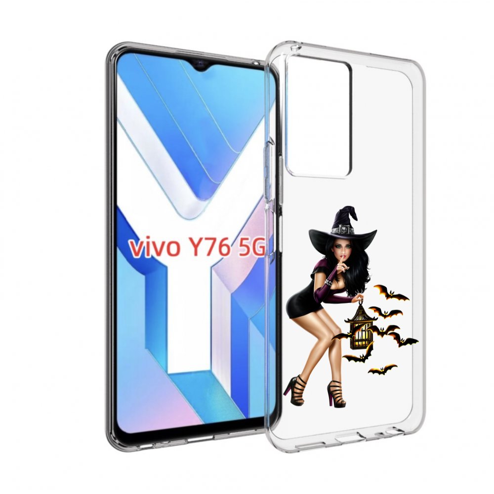 

Чехол MyPads девушка-ведьма женский для Vivo Y76 5G, Прозрачный, Tocco
