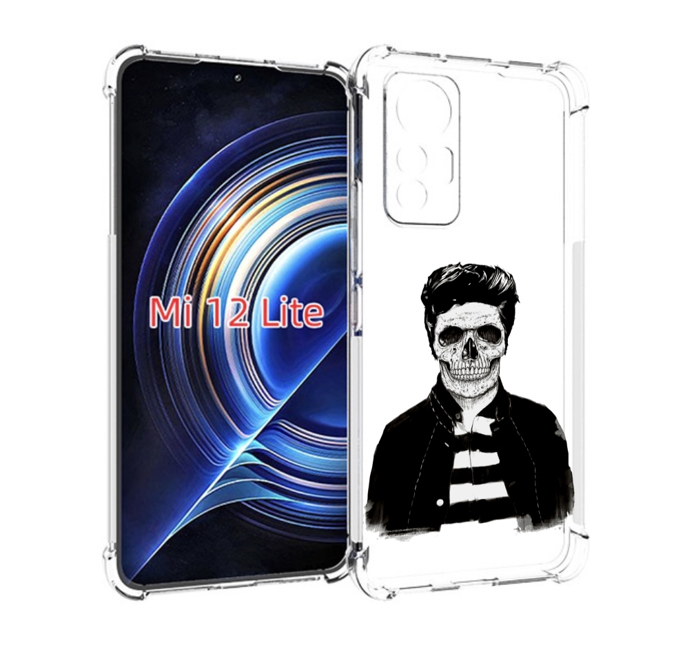 

Чехол MyPads скелет для Xiaomi 12 Lite, Прозрачный, Tocco