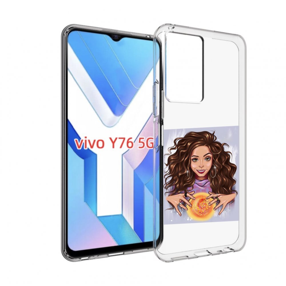 

Чехол MyPads девушка-волшебница для Vivo Y76 5G, Прозрачный, Tocco