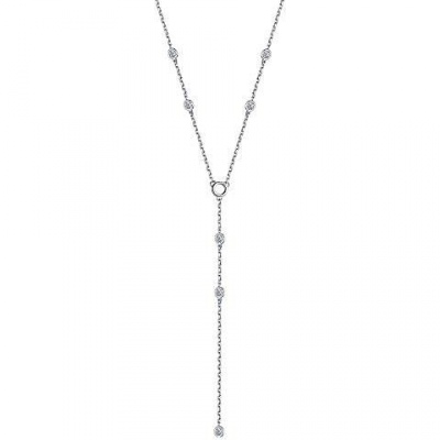 

Колье с 10 кристаллами swarovski из серебра Алкор серебро 06-2802_00СВ-00, 06-2802_00СВ-00