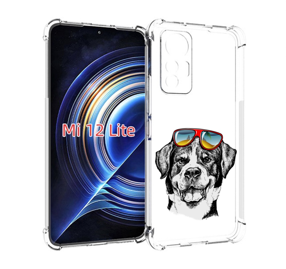 

Чехол MyPads счастливая собака для Xiaomi 12 Lite, Прозрачный, Tocco
