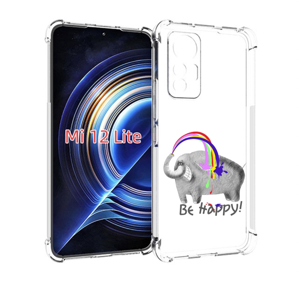 

Чехол MyPads счастливый слон для Xiaomi 12 Lite, Прозрачный, Tocco