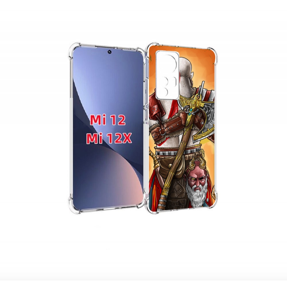 

Чехол бампер MyPads God of War для Xiaomi 12., Прозрачный, Tocco