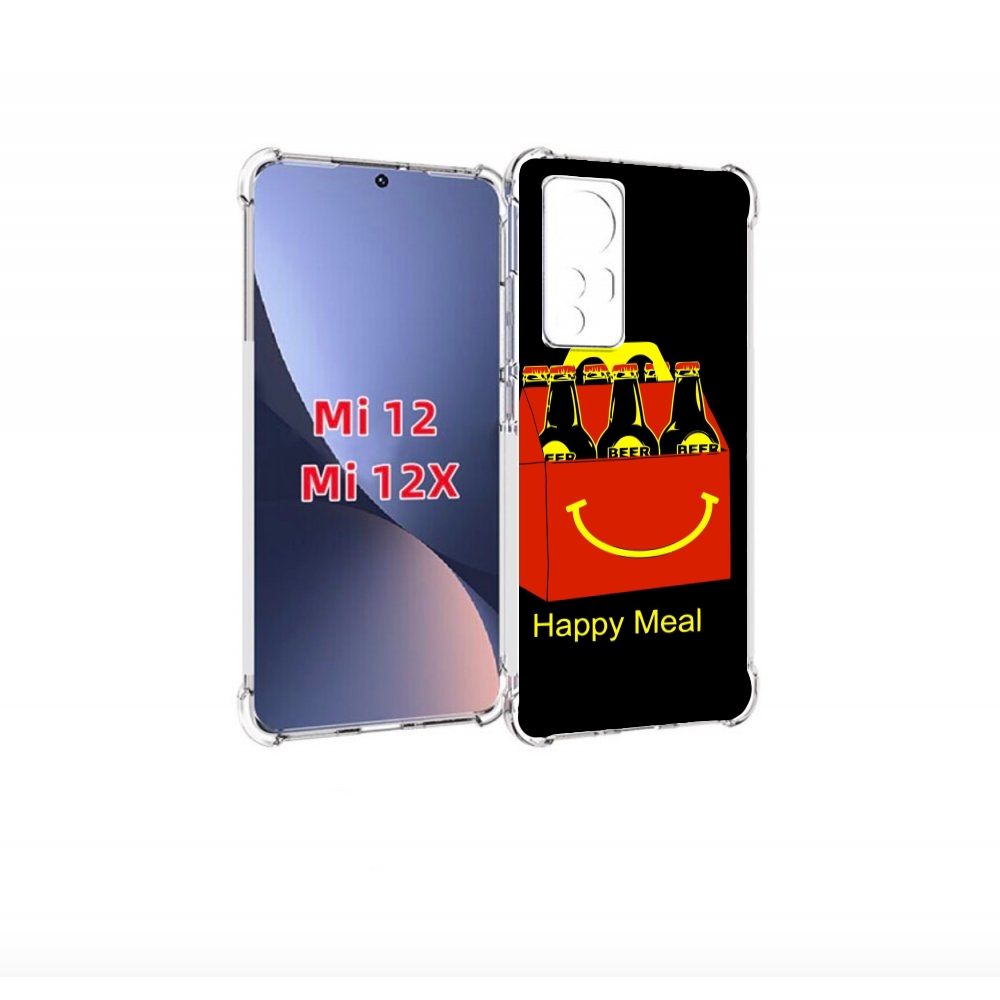 

Чехол-бампер MyPads Happy Meal для Xiaomi 12/Xiaomi 12X противоу, Прозрачный, Tocco