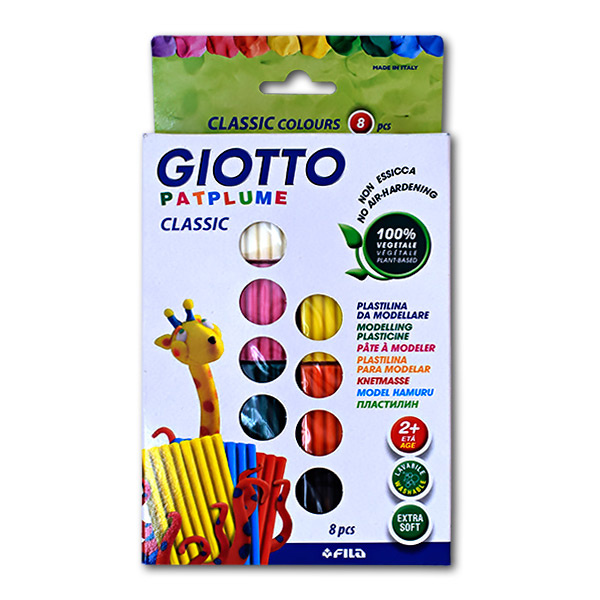 фото Пластилин классический, 8 цветов giotto