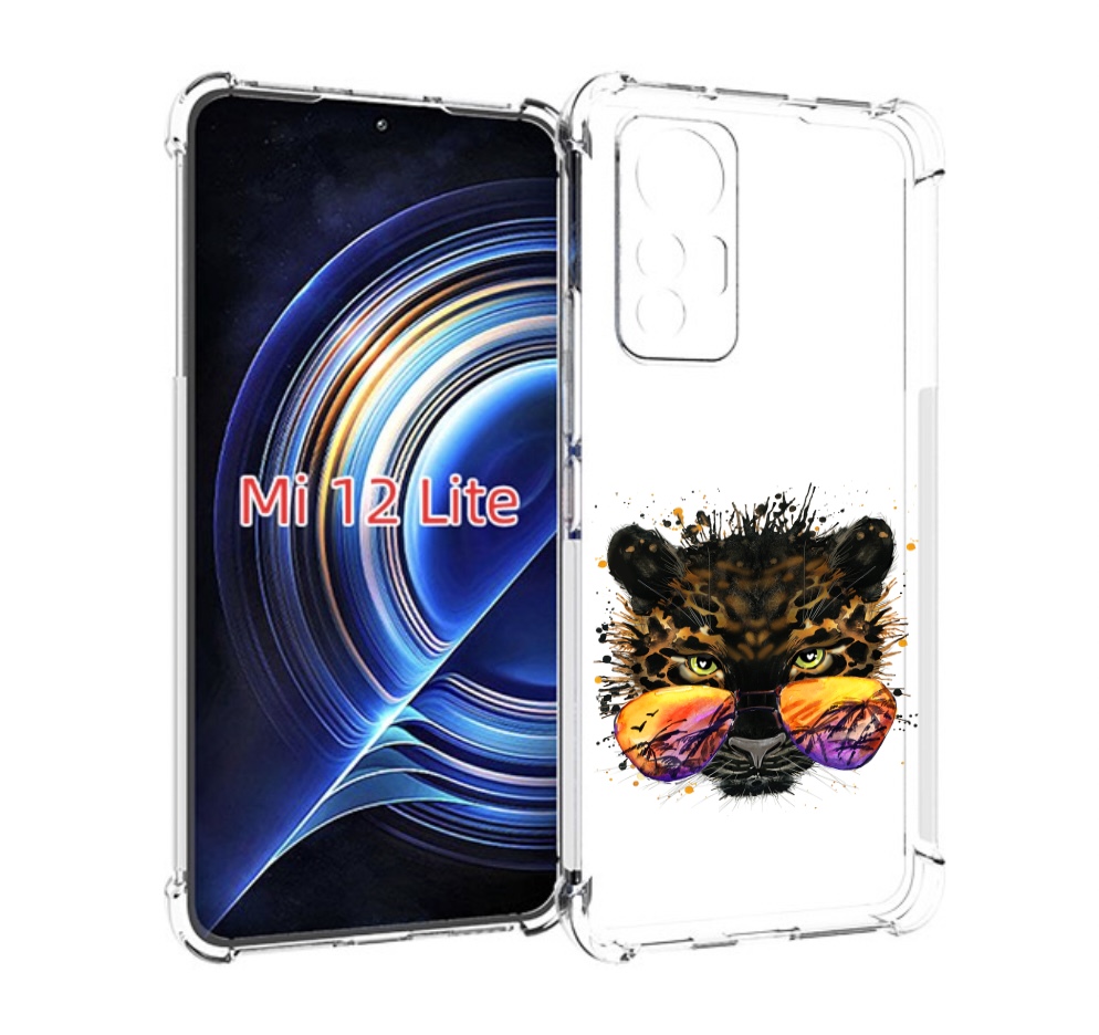 

Чехол MyPads тропический леопард для Xiaomi 12 Lite, Прозрачный, Tocco