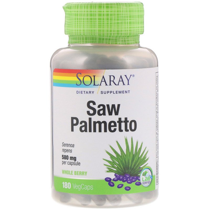 

Saw Palmetto Solaray 580 мг капсулы 180 шт.