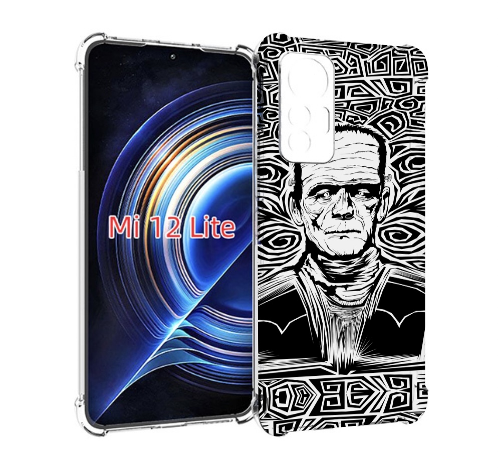 

Чехол MyPads франкенштейн черно белый для Xiaomi 12 Lite, Прозрачный, Tocco
