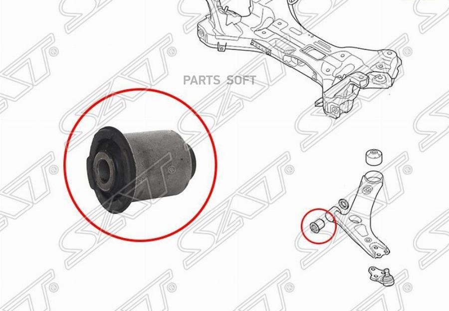 

Сайлентблок Переднего Рычага Передний Hyundai Ix35/Tucson 09- Sat арт. ST-54551-2S000