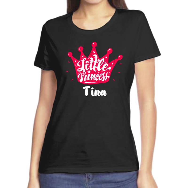 

Футболка женская черная 56 р-р little princess тина, Черный, fzh_little_princess_Tina