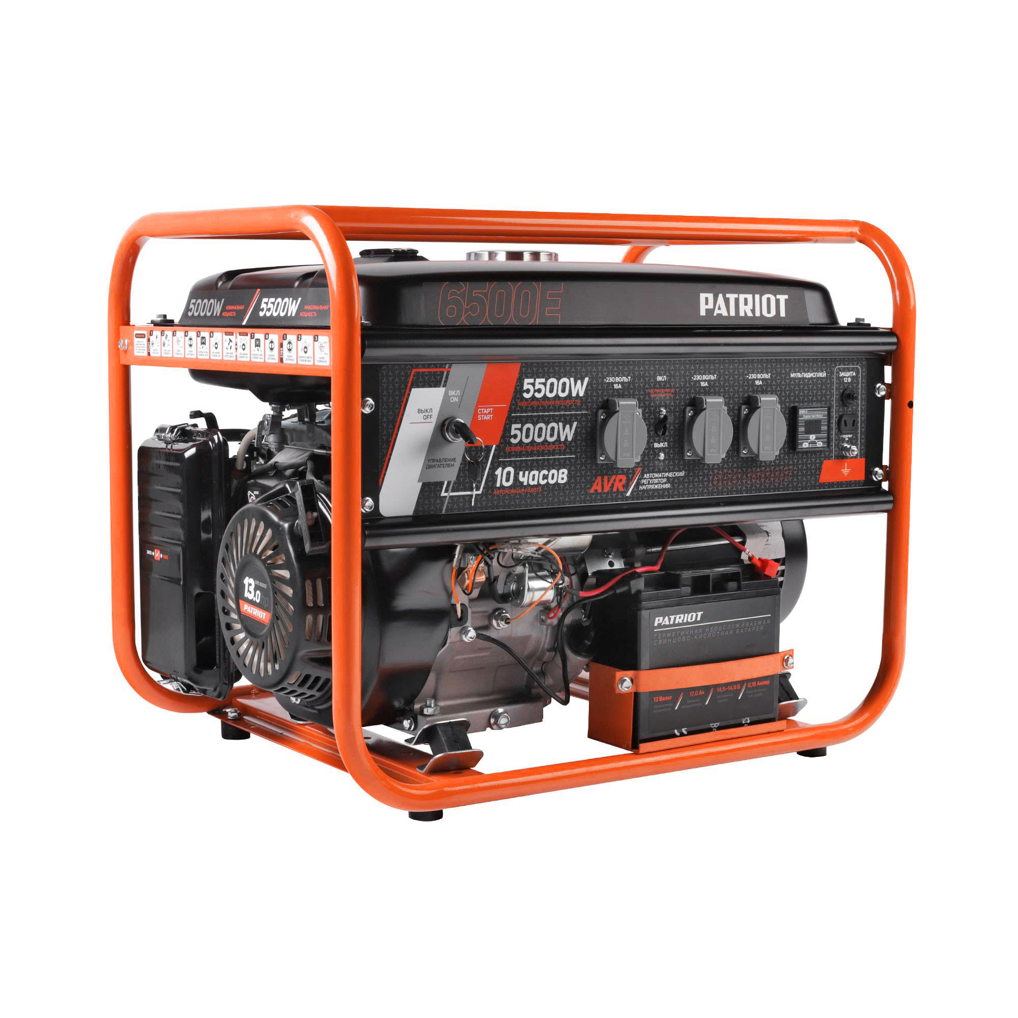 

Генератор бензиновый PATRIOT GRS 6500E (476102271), GRS 6500E
