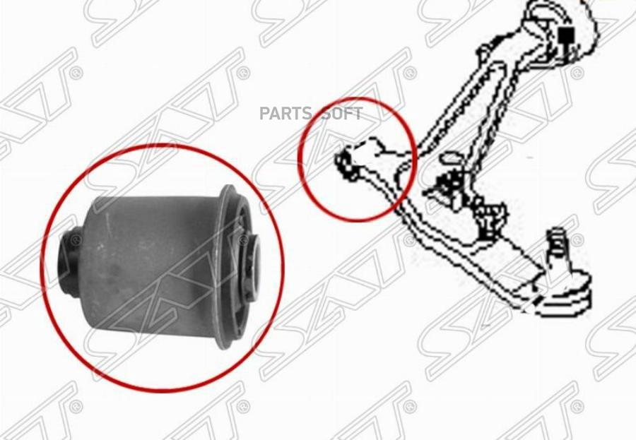 

Сайлентблок Fr (передний) Переднего Нижнего Рычага Nissan X-Trail 00-06 Sat арт. ST-54560-