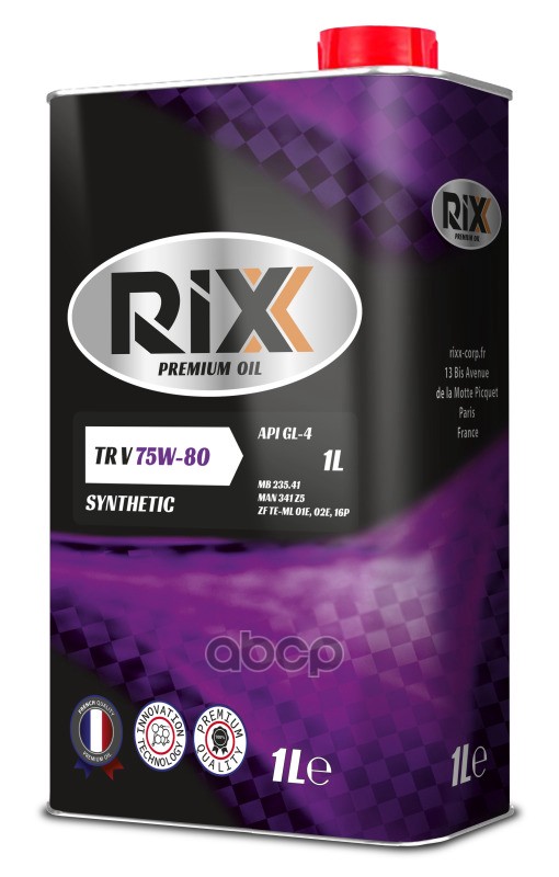 

Трансмиссионное масло RIXX RX0011TRV 75W-80 GL-4