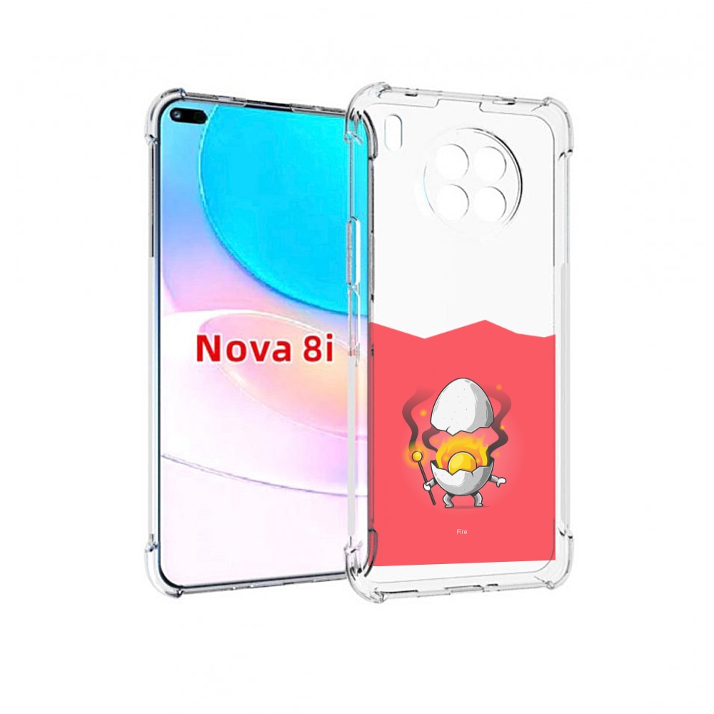 

Чехол бампер MyPads горелое яйцо для Huawei Nova 8i, Прозрачный, Tocco