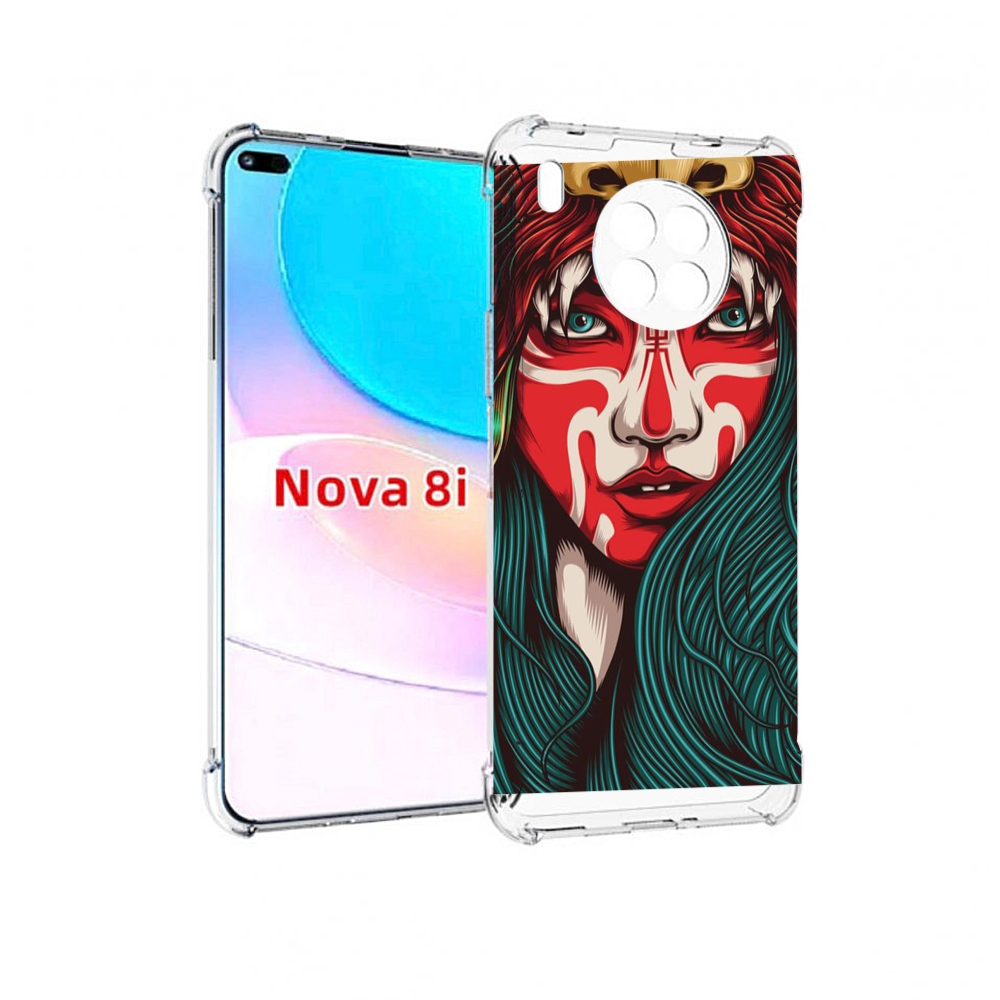 Чехол бампер MyPads девушка-в-маскировке для Huawei Nova 8i