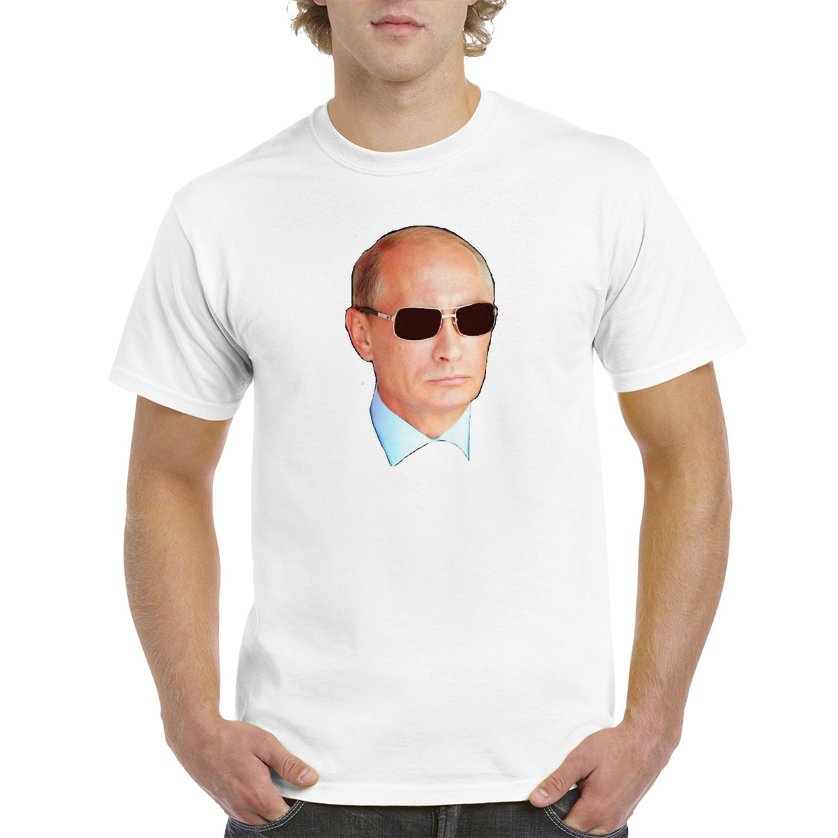 

Футболка унисекс CoolPodarok M0113210 белая 42 RU, Белый, M0113210