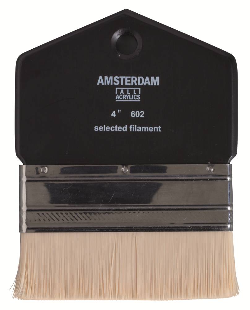 фото Кисть синтетика №4 плоская talens "amsterdam" 602 royal talens