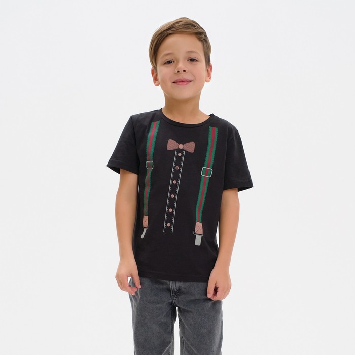 

Футболка детская KAFTAN П00000560, чёрный, 110, Черный, Футболки к праздникам