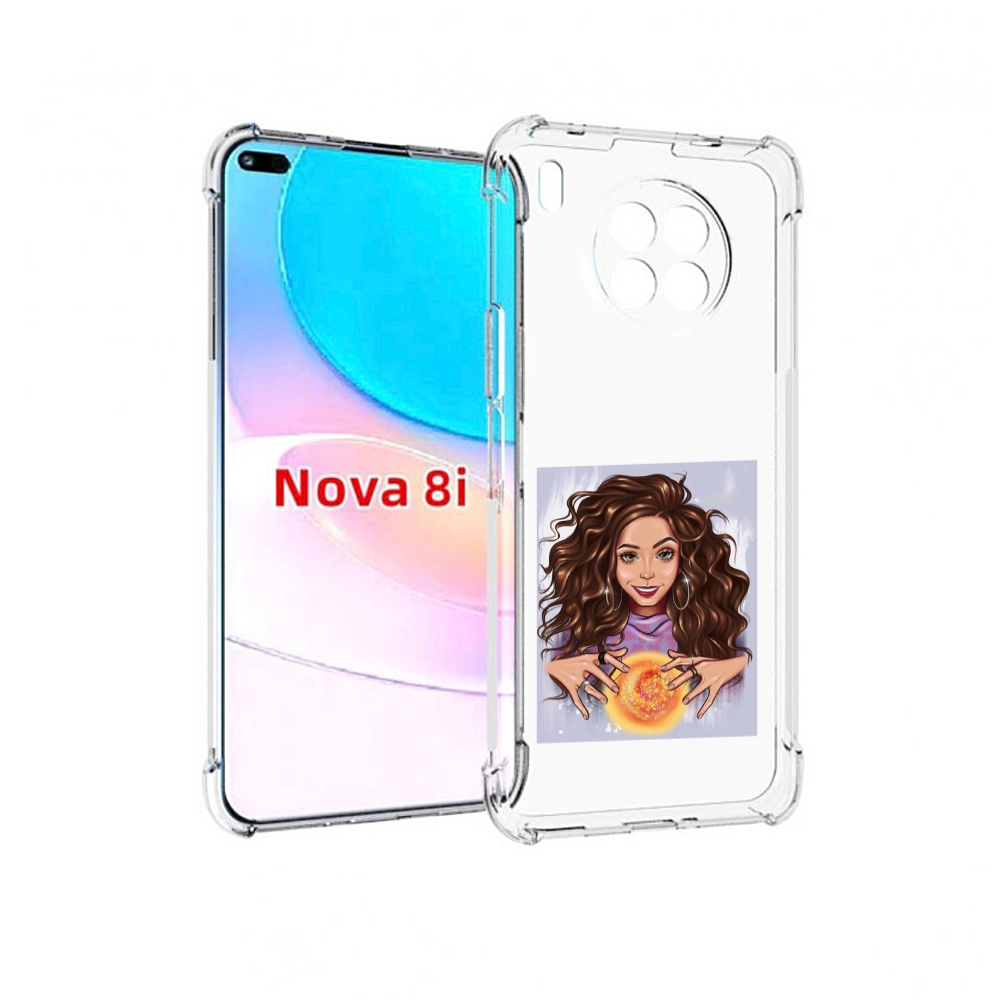 

Чехол бампер MyPads девушка-волшебница для Huawei Nova 8i, Прозрачный, Tocco