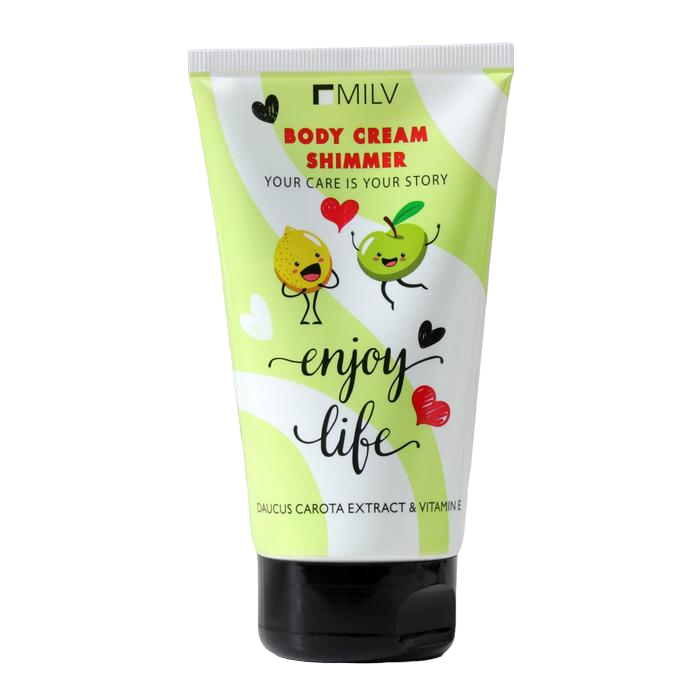 

Крем для тела Milv Enjoy Life, с шиммером, увлажняющий, 150 мл