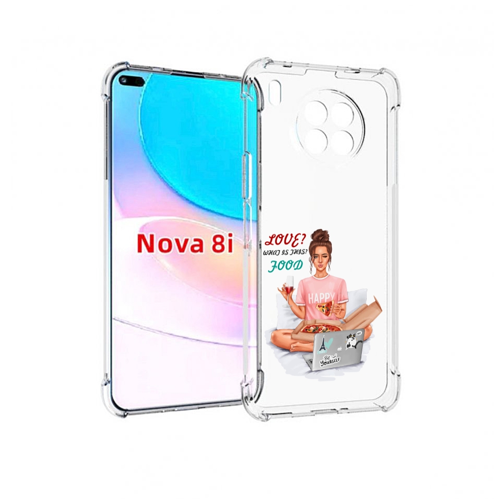 

Чехол бампер MyPads девушка-с-ноутбуком женский для Huawei Nova, Прозрачный, Tocco