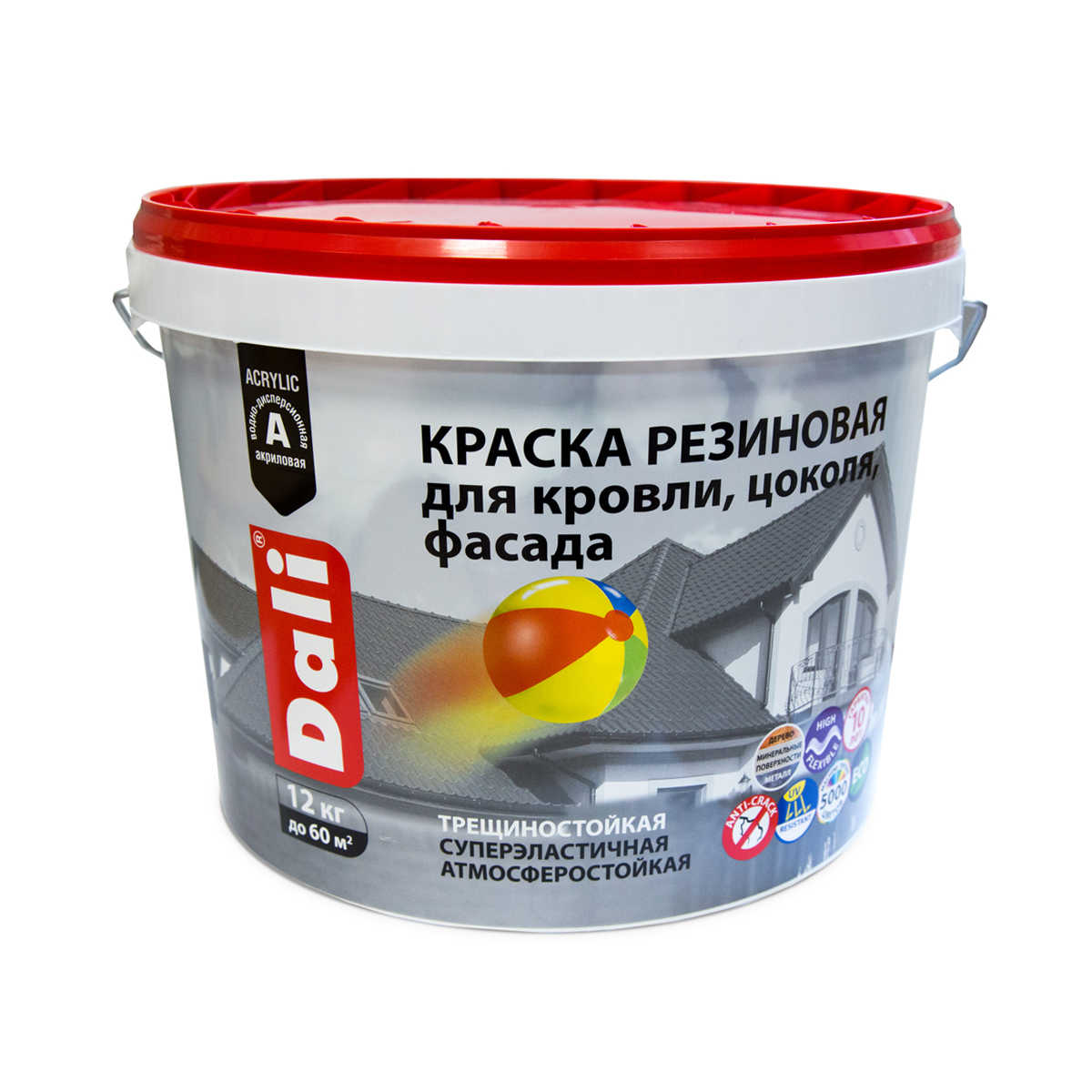 

Краска резиновая Dali 273860, глубокоматовая, 3 кг, RAL 7024, серый графит