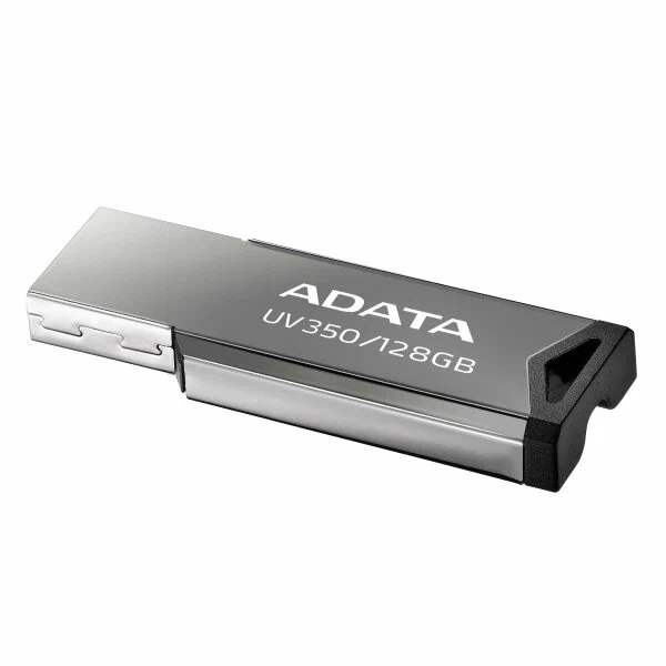 

Флешка ADATA UV350 128 ГБ Серебристый (auv350-128g-rbk), UV350
