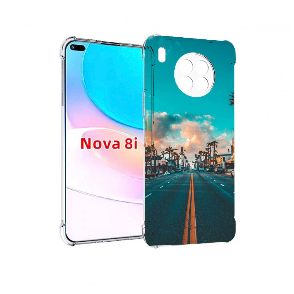 

Чехол бампер MyPads дорога-в-лос-анджелес для Huawei Nova 8i, Прозрачный, Tocco