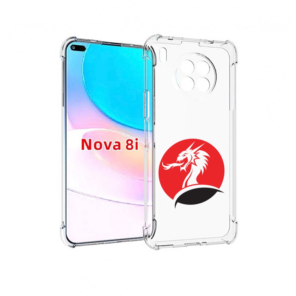

Чехол бампер MyPads дракон-рисунок для Huawei Nova 8i, Прозрачный, Tocco