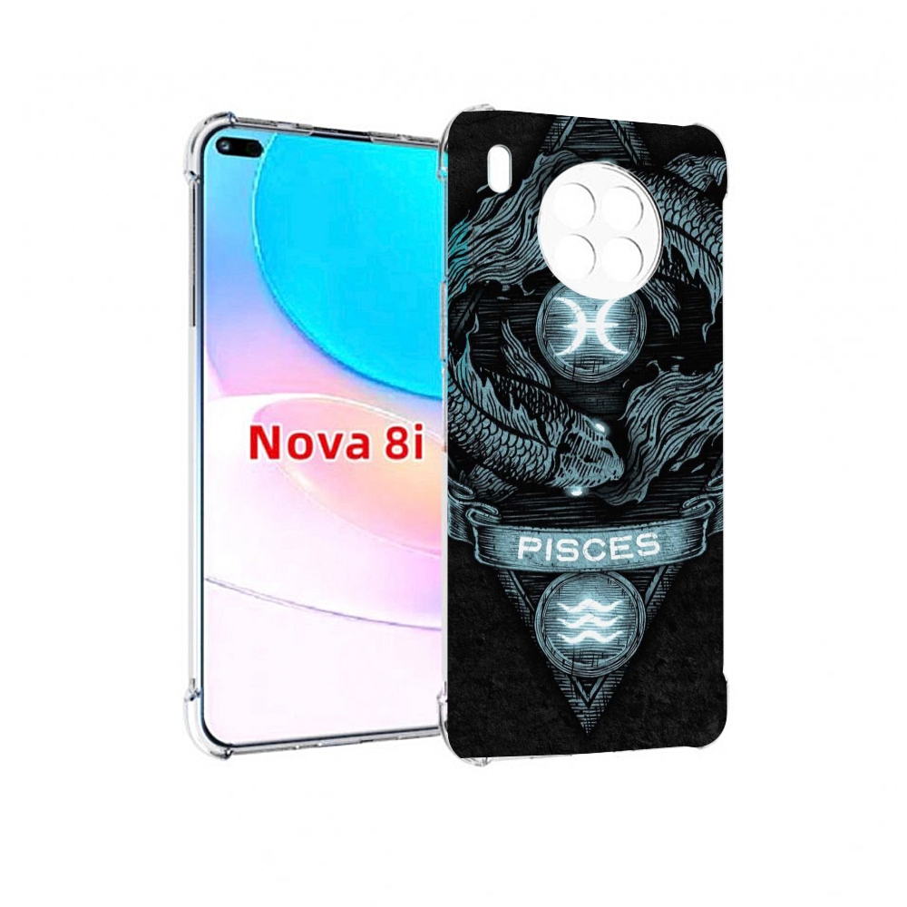 

Чехол бампер MyPads знак зодиака рыбы 4 для Huawei Nova 8i, Прозрачный, Tocco