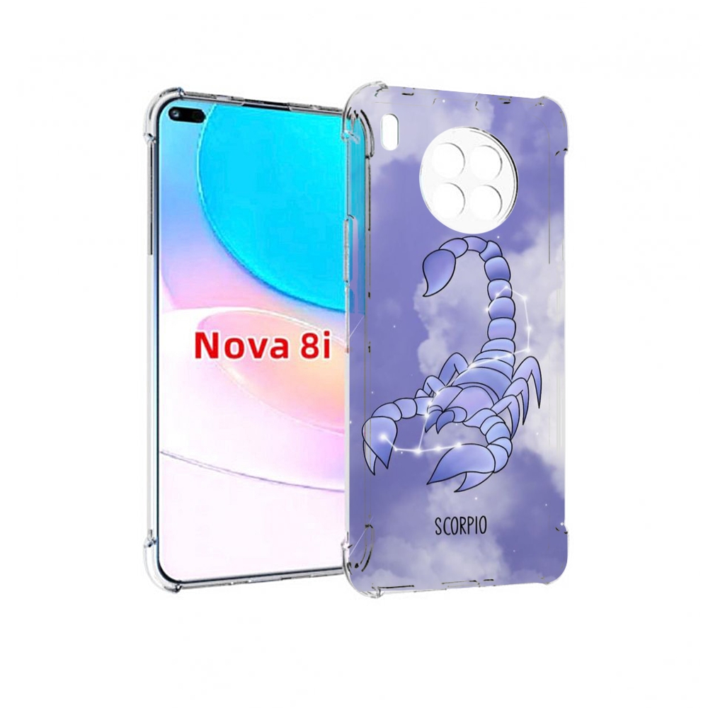 

Чехол бампер MyPads знак зодиака скорпион 2 для Huawei Nova 8i, Прозрачный, Tocco