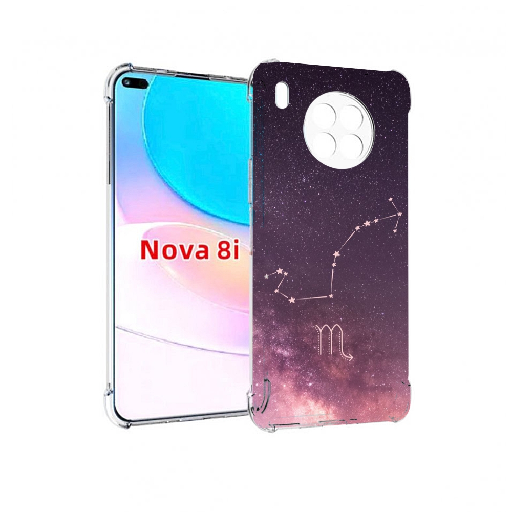 

Чехол бампер MyPads знак зодиака скорпион 4 для Huawei Nova 8i, Прозрачный, Tocco