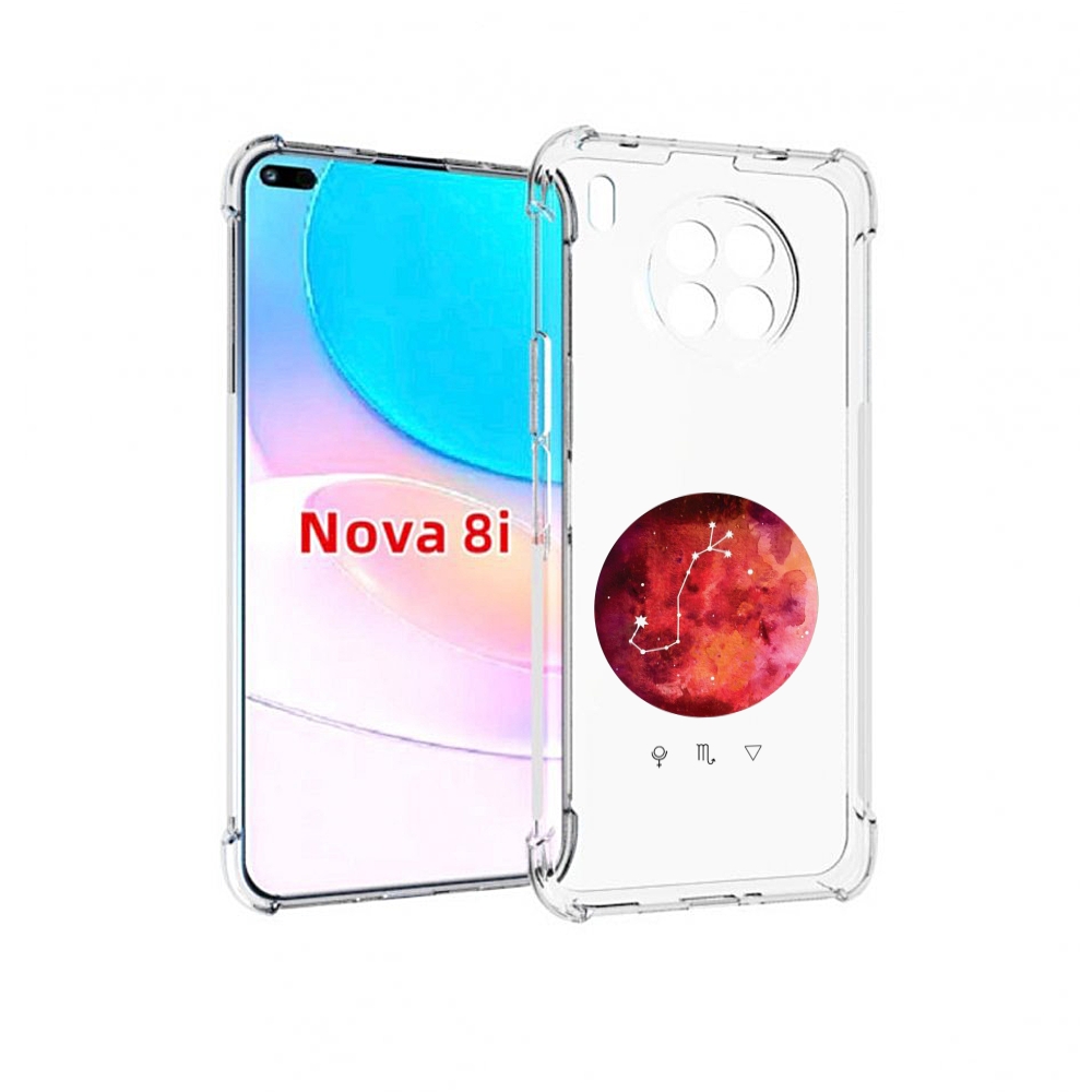 

Чехол бампер MyPads знак зодиака скорпион 6 для Huawei Nova 8i, Прозрачный, Tocco