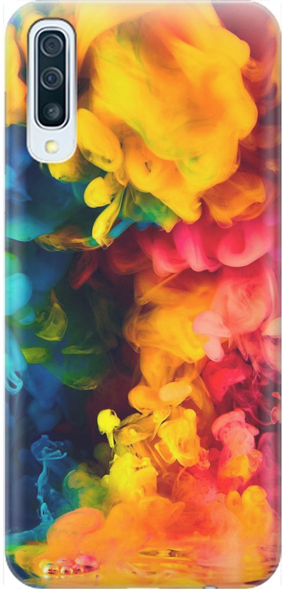 

Чехол на Samsung Galaxy A50/A50s/A30s "Красочное буйство", Желтый;розовый, 1539