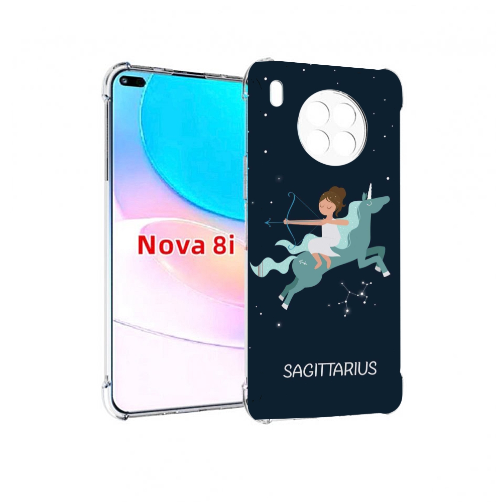 

Чехол бампер MyPads знак зодиака стрелец 5 для Huawei Nova 8i, Прозрачный, Tocco