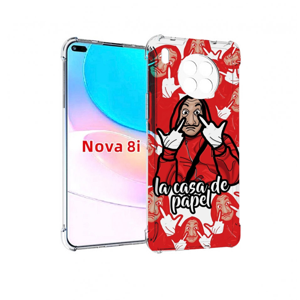 Чехол бампер MyPads комикс-бумажный-дом для Huawei Nova 8i