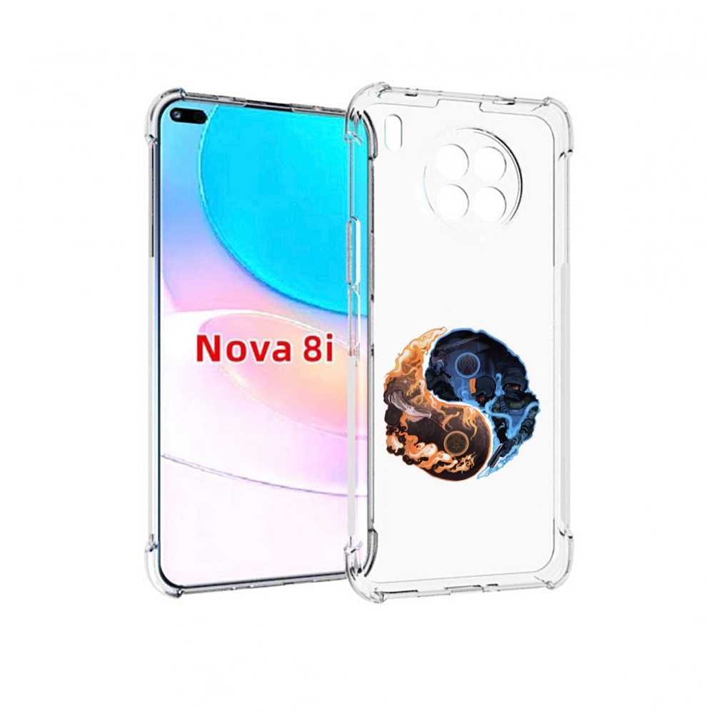 

Чехол бампер MyPads кс-го-инь-янь для Huawei Nova 8i, Прозрачный, Tocco