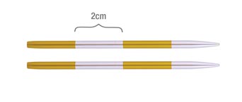 

Спицы для вязания Knit Pro съемные, укороченные SmartStix 3,5мм, арт.42143, Желтый