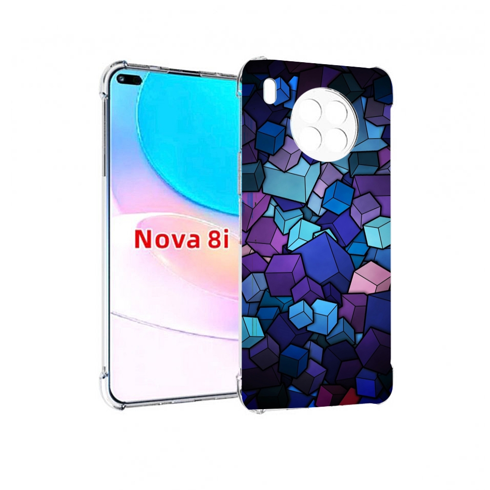 

Чехол бампер MyPads лепестки для Huawei Nova 8i, Прозрачный, Tocco