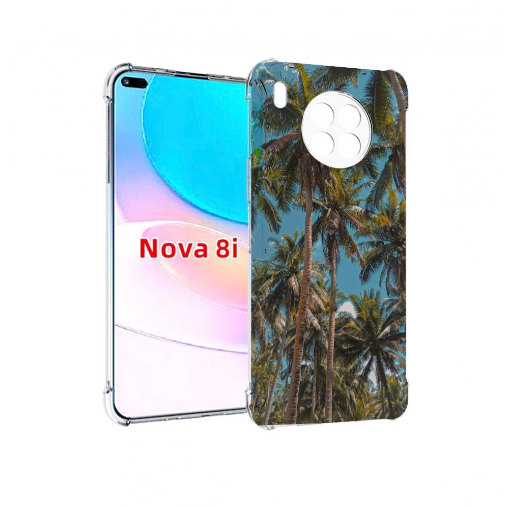 

Чехол бампер MyPads летние пальмы для Huawei Nova 8i, Прозрачный, Tocco