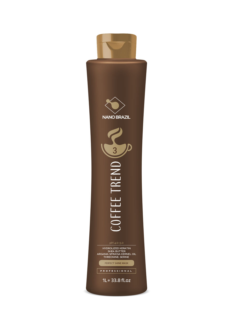 Маска Nano Brazil Coffee Trend Perfect Shine Mask 1000 мл средства по уходу за волосами nano brazil набор coffee trend 3х60