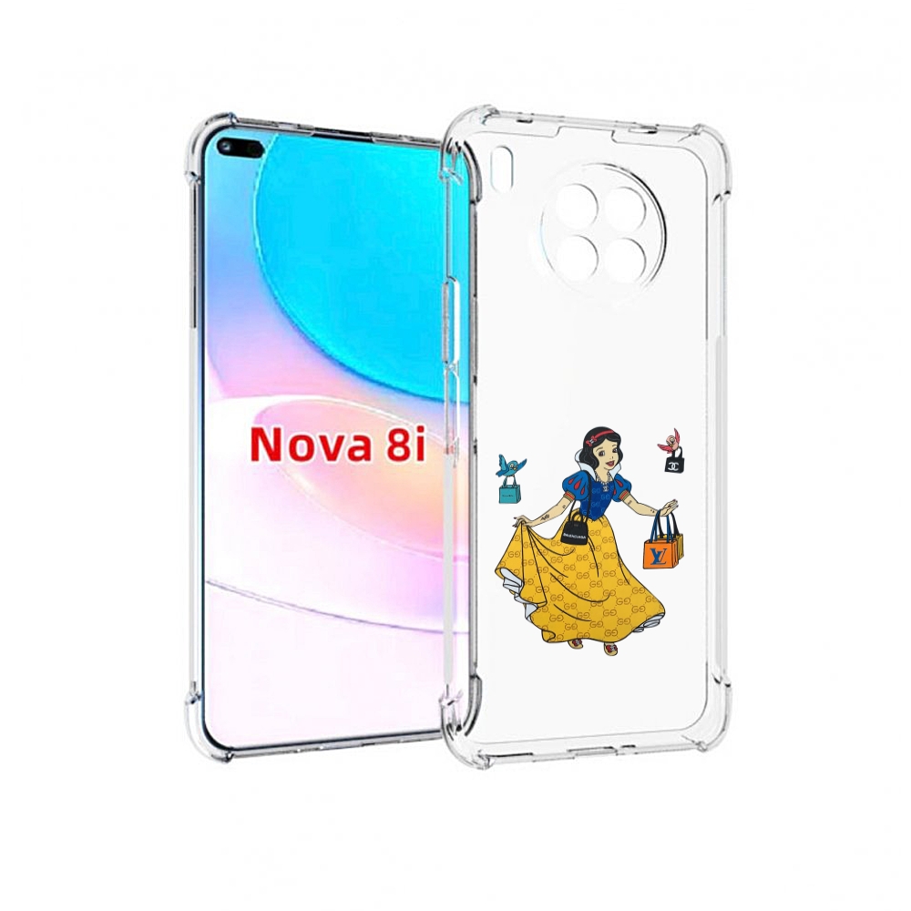 

Чехол бампер MyPads модная-принцесса женский для Huawei Nova 8i, Прозрачный, Tocco
