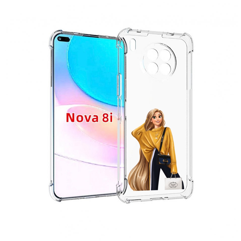 

Чехол бампер MyPads модная-рапунсель женский для Huawei Nova 8i, Прозрачный, Tocco